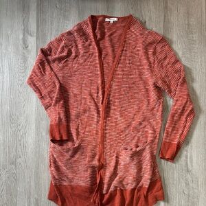 Striped orange/rust Women's Sweater